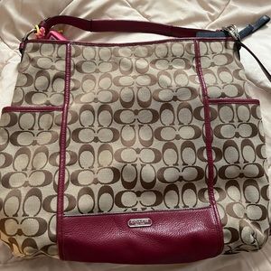 Authentic coach cross body bag